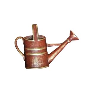 JJ Watering Can Pin Brooch Vintage Style Coppertone Watering Can